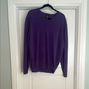 Jos. A. Bank Purple V-Neck Sweater